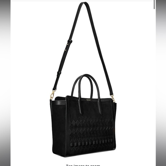NWT Lauren Ralph Lauren
Tyler 34 Fair Isle Suede Large Tote Bag - Picture 2 of 7